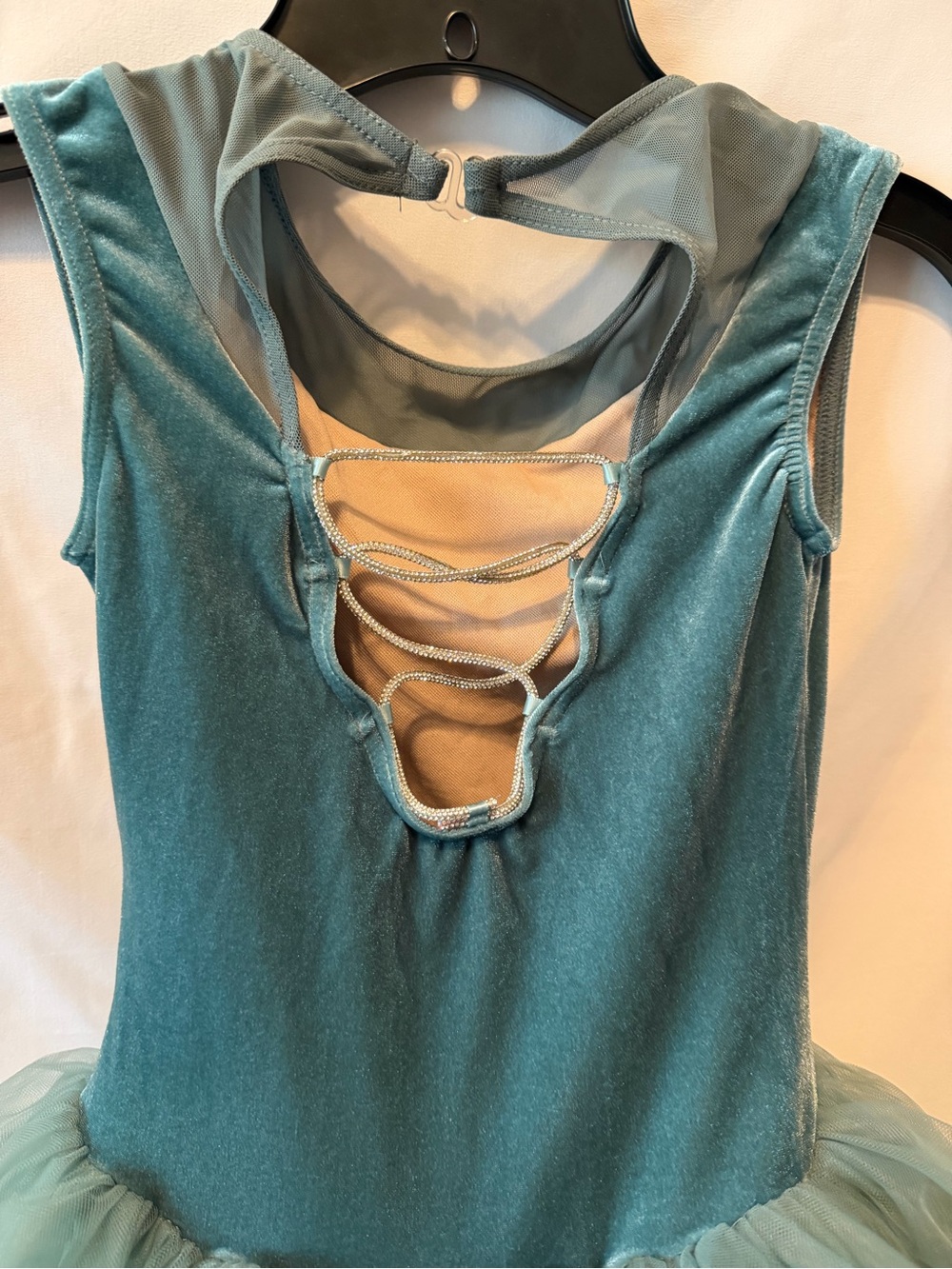Weissman Scallop Inset Boatneck Tutu Dress-Dance costume- 16657 - Picture 4 of 8